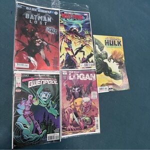 Vibrant Comic Book Set - Batman, Spider-Man, Hulk, Gwenpool, Logan